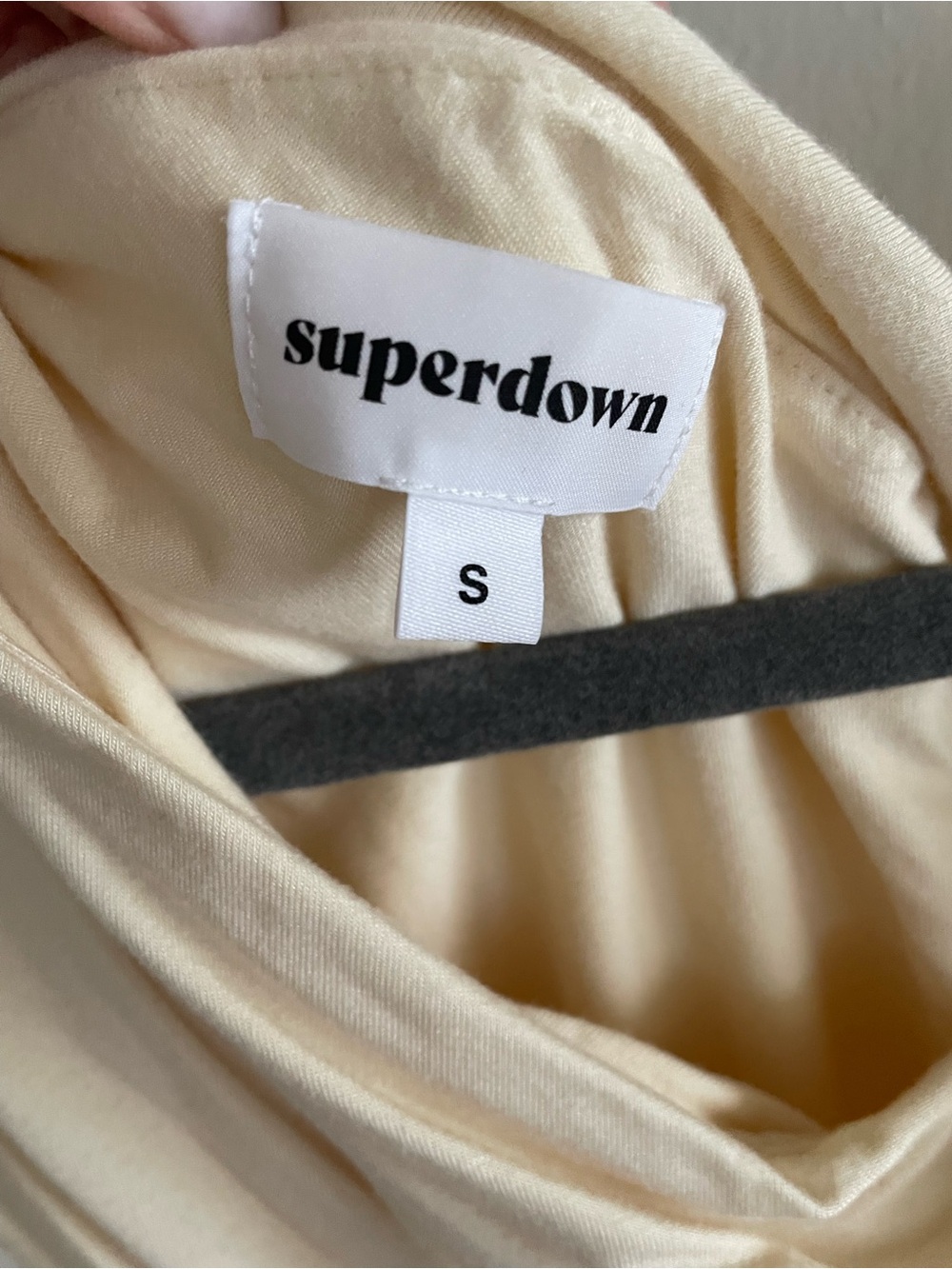 Superdown Alessia Cream Top View 6